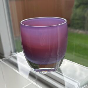 Glassybaby “Belle” Pink purple ombré color  Triskelion 💗
